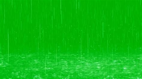 Raindrops Fall In Puddles Green Screen Effect Youtube