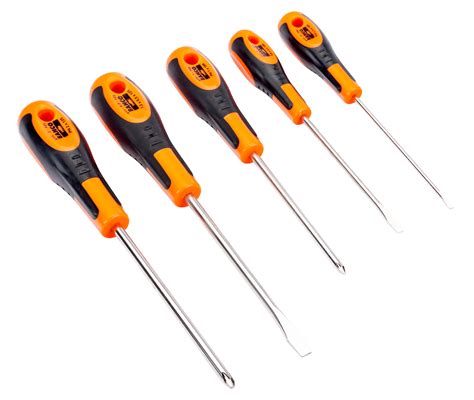 Slottedphillips Screwdriver Set With Rubber Grip 5 Pcs Bahco Bahco Uk
