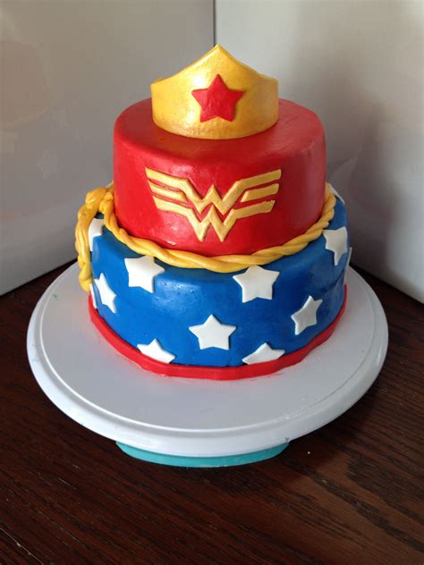 Wonder Woman Themed Cake This Was My Birthday Cake And Not Only Was