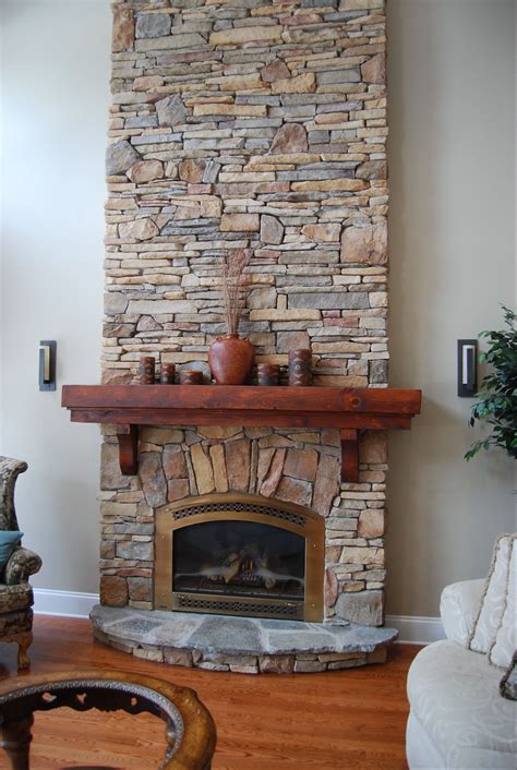 Fireplace Done With Cultured Stone Rustic Southern Ledgestone And
