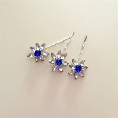 Items Similar To Cobalt Blue Hair Pins Bridesmaids Ts Blue Wedding