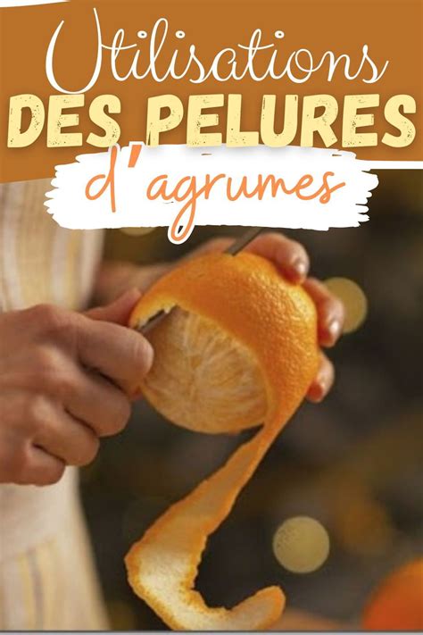 A Person Holding An Orange In Their Hand With The Caption Des Pelures D