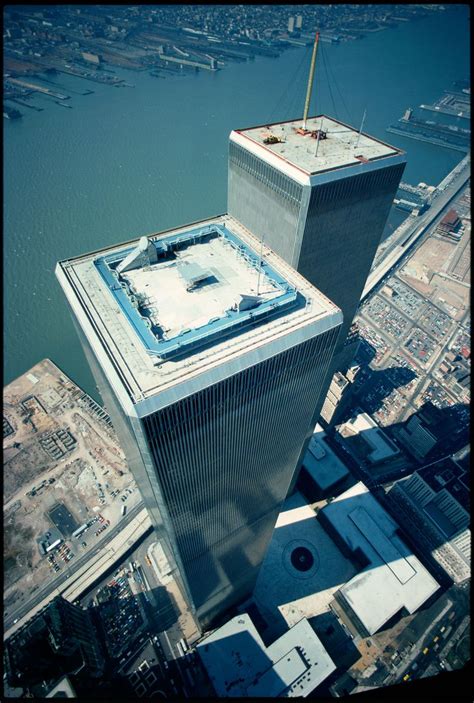 Wtc Towers From Helicopter In 1975 World Trade Center World Trade