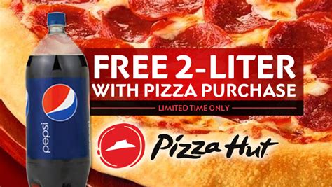 FREE 2 Liter Of Pepsi From Pizza Hut