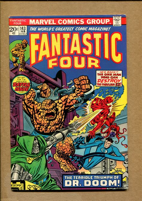 Fantastic Four 143 Dr Doom Cover Story 1974 Grade 70 Wh