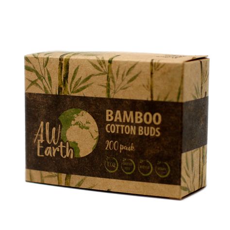 Boite De 200 Coton Tiges Bambou