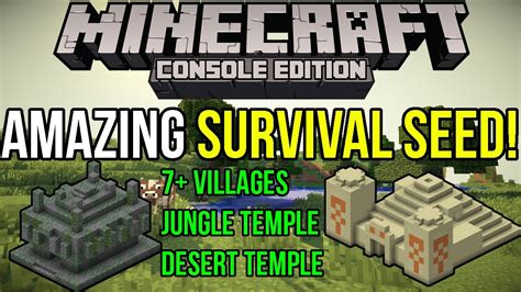 Minecraft Xbox 360 Ps3 Seed 7 Npc Villages 2 Desert