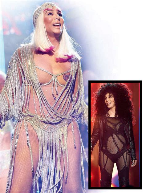 Cher Startles In Nude Dress