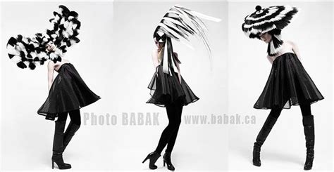 Artistic Black And White Avant Garde Outfit Avantgarde Frisuren