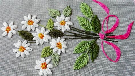 Beginner Easy Flower Embroidery Patterns