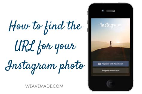 From your profile page, copy the full url shown in the address bar of your web browser. Weave Made Media - How to find the URL for your Instagram ...
