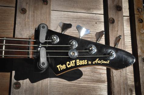 Sold 1986 Aria Pro Ii The Cat Bass Candy Red W Upgrades Nice Bass