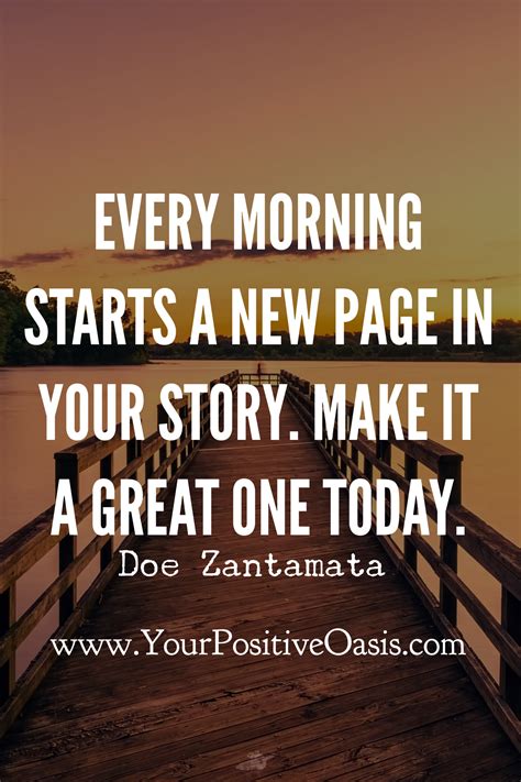 Every Morning Starts A New Page In Your Story 📚 World Quotes Real