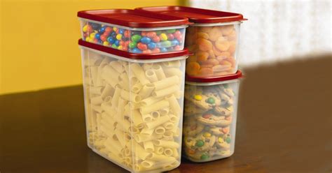 Select the rubbermaid storage containers for the kitchen items you need. Rubbermaid 8-Piece Modular Food Storage Canister Set Only ...