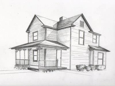 Draw the lower portions of the house. Drawing II Talbot