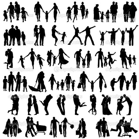 silhouette | Silhouette images, Silhouette people, Silhouette family