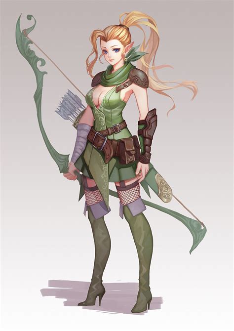 Elf Archer Ingram Y On Artstation At