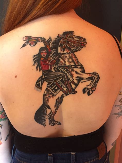 Cowgirl Back Piece Off To A Good Start By Courtney Oshea Everlasting