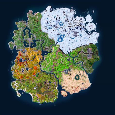 Fortnite Chapter 4 Map With More Biome Variety Concept Rfortnitebr