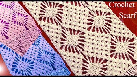 Puntos de tejido a crochet. Bufanda o chalina en punto rombos filigranas tejido a Crochet tallermanualperu - YouTube