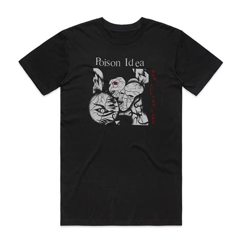 Poison Idea War All The Time Album Cover T Shirt Black