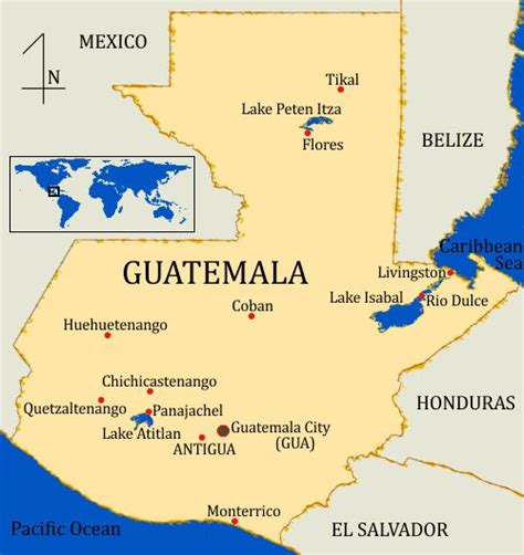 Mapa De Guatemala Guatemala Lake Atitlan Guatemala Lake Atitlan