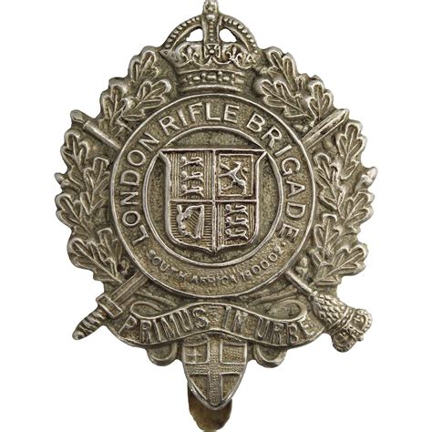 Ww1 London Rifle Brigade 5th Battalion City Of London Regiment Cap Badge