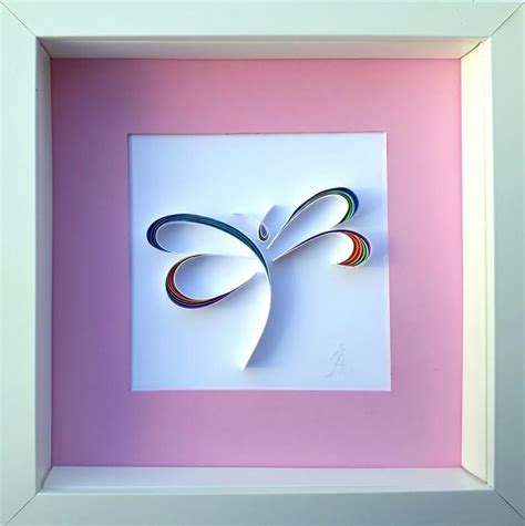 Riesige auswahl, schnelle lieferung & ideen mit herz! Libelle Papier Quilten Kunst | Papier quilling, 3d design und Quilling