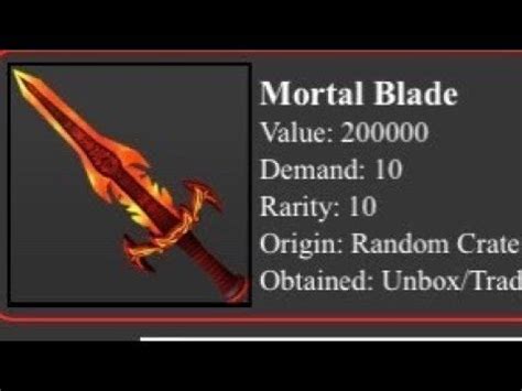 Best knife in mm2 2021. OMG NEW knife is out the rarest one in mm2. - YouTube