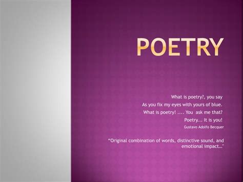 Ppt Poetry Powerpoint Presentation Free Download Id1856148