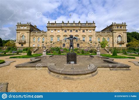 Panoramic View Of Harewood House Harrogate 18th Century Stately Home