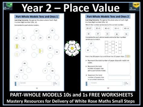 Place Value Year 2 Part Whole Models 10s And 1s Free Worksheets