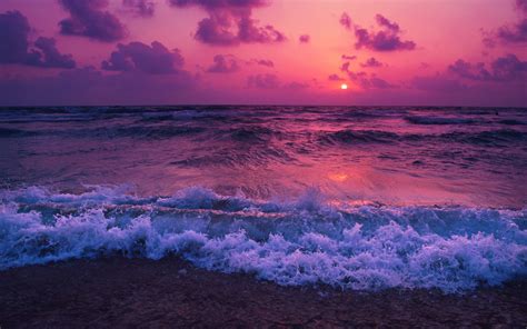Download Wallpaper 2560x1600 Sea Sunset Horizon Surf