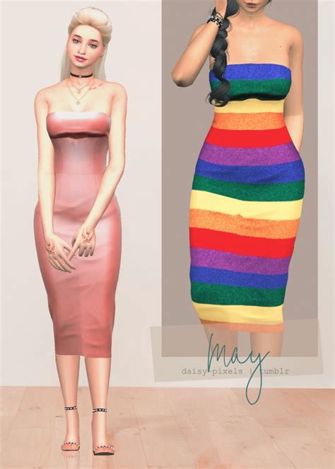 Tiffany Dress At Daisy Pixels Sims Updates Images And Photos Finder