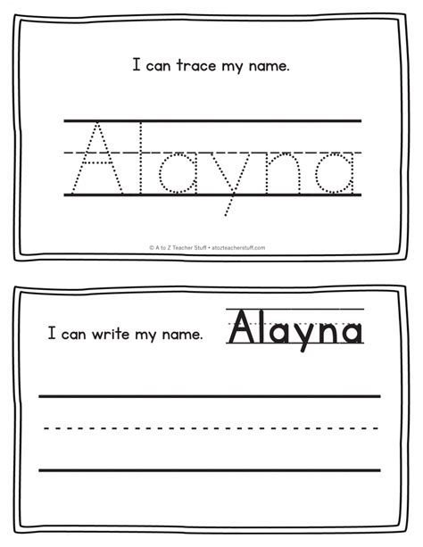 Alayna - Name Printables for Handwriting Practice | A to Z Teacher ...