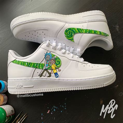 Announcing my biggest project yet! NIKE AF1 - HYPBEAST RICK AND MORTY | Nike air shoes, Hype ...