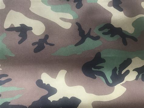 Nylon Cordura Fabric Camouflage Printed Waterproof Pu Coating
