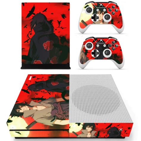 Sticker Xbox One Itachi Et Sasuke Autocollant Console And Manette Manga