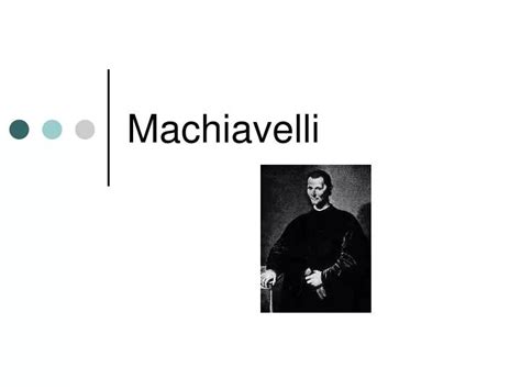 Ppt Machiavelli Powerpoint Presentation Free Download Id708373