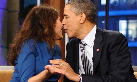 president obama comes in for lots of attention from michele tasoff on jay leno s sofa daily