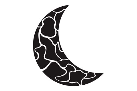 Black Crescent Moon Ornament On Transparent Background 23630339 Png