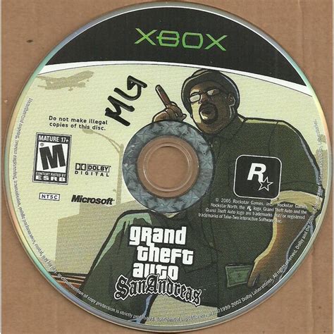 Grand Theft Auto San Andreas Xbox Game Disc Dvd Used 710425296956 On