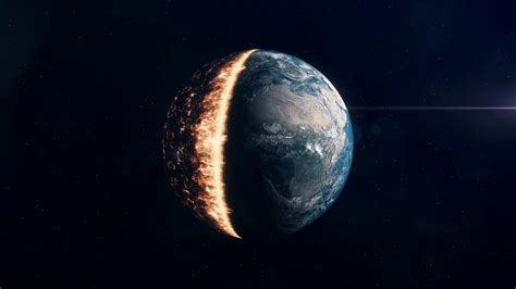 Planet Earth On Fire The World Is Burning Motion Background SBV Storyblocks