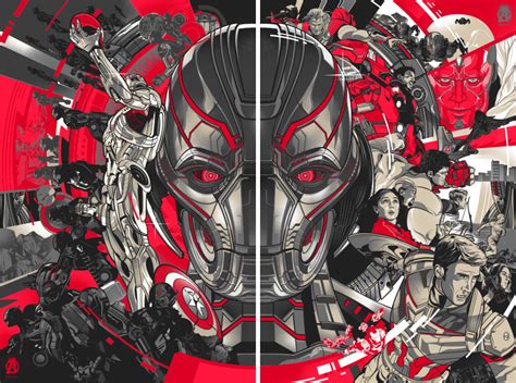 Avengers Age Of Ultron Official Art Poster Print Set Behance