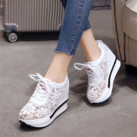 Womens Vulcanize Shoes 2018 Spring Autumn Fashion Female Footwear New Lace Up Breathable Ladies