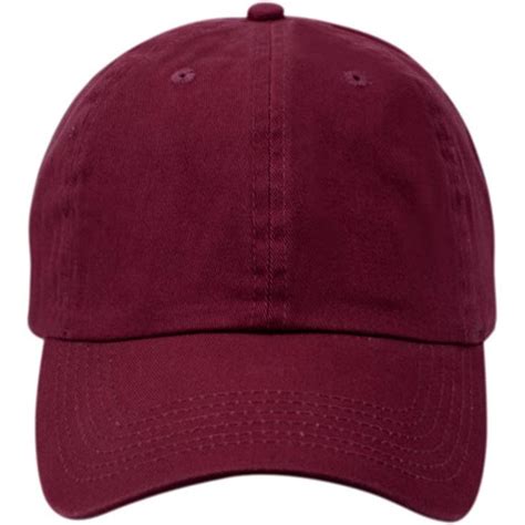 Washed Low Profile Cotton And Denim Baseball Cap Burgundy C012nt5tqq2