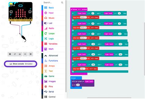 Adventures In Edutechnology Microbit Light Sensor Instrument