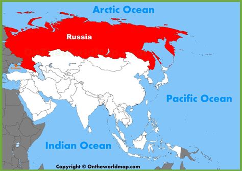 Russia Area Map