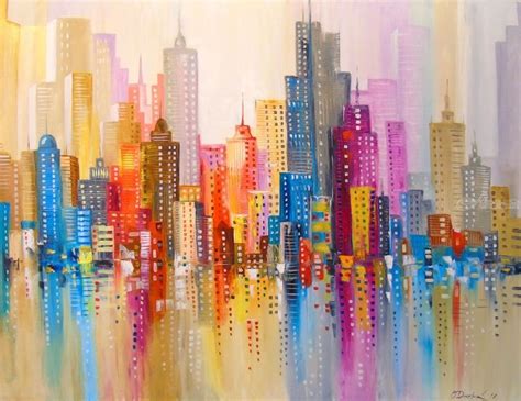 Rainbow City Paintings By Olha Darchuk