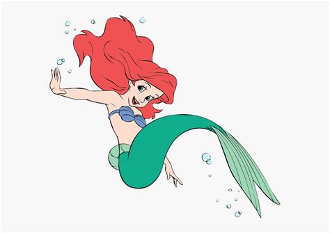 Ariel Clip Art Disney Galore Playful Cartoon Free Transparent